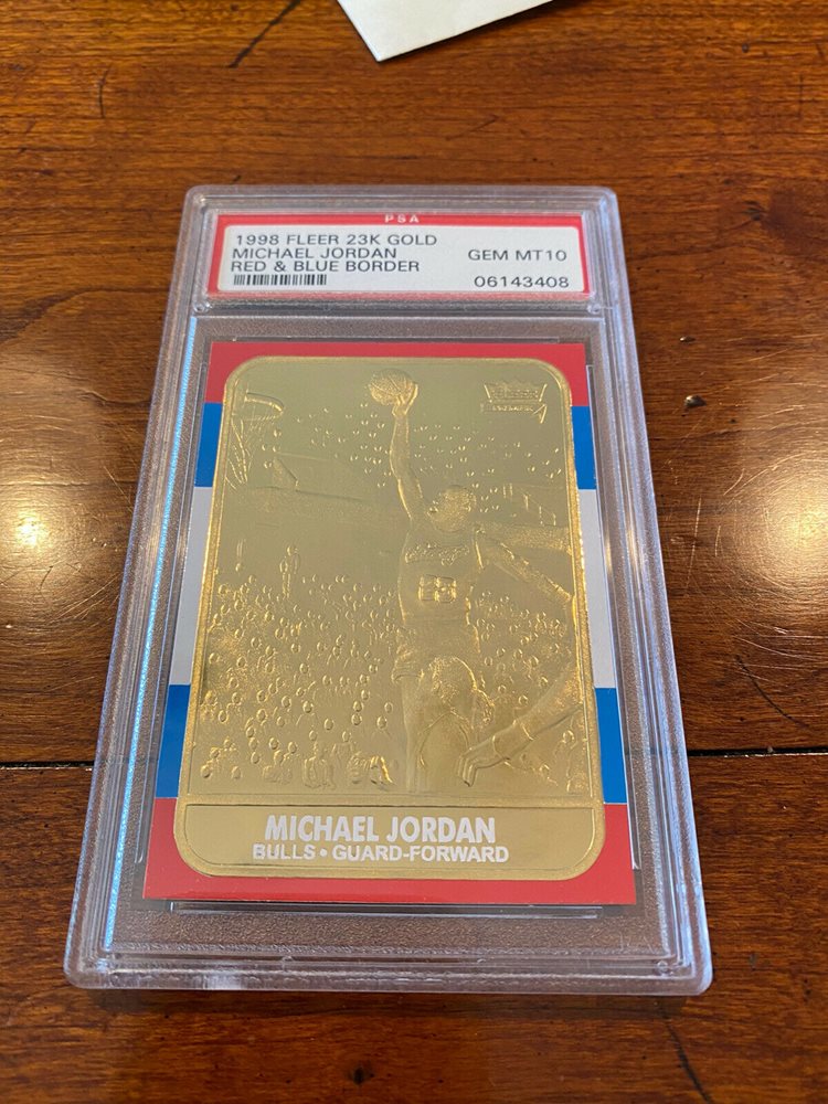 fleer 23kt gold card