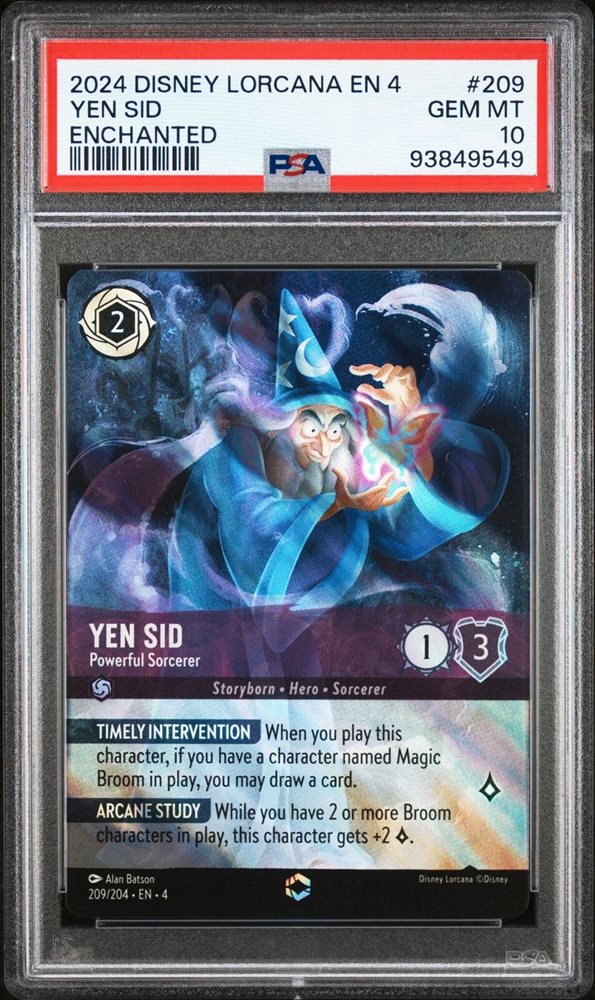 yen sid lorcana card Yen Sid Powerful Sorcerer (209/204) ENCHANTED - Disney Lorcana