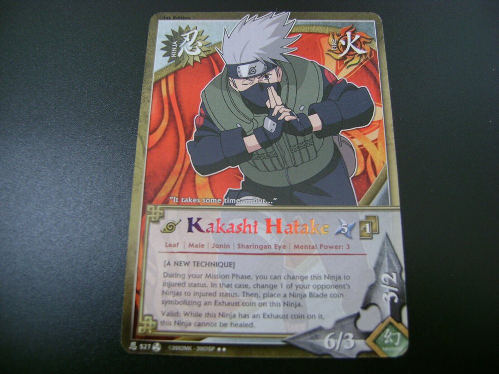 Naruto CCG TCG Kakashi Hatake 527 Rare Naruto Card
