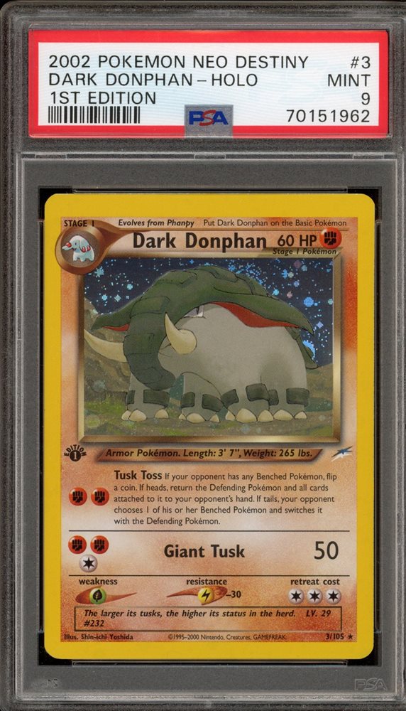 Auction Prices Realized Tcg Cards 2002 POKEMON NEO DESTINY