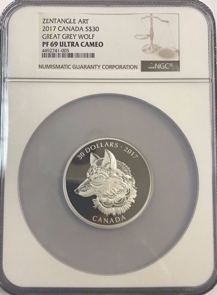 NGC PF69UCAM カナダ 2024年 北極熊 5＄ １/4oz 銀貨 NGC PF69UCAM カナダ 2024年 北極熊 5＄ 1/4oz 銀貨の通販 by