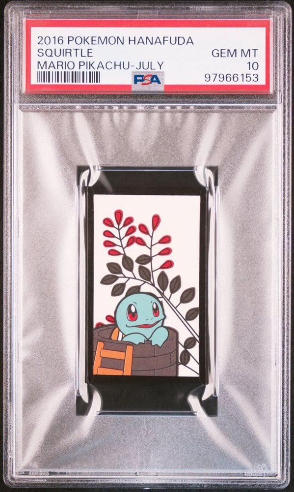 2016 Pokémon Hanafuda GEM MT 10 PSA 10 2016 Charizard And Venasaur Pokemon Hanafuda Mario