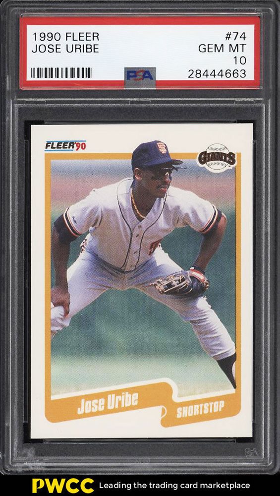 Auction Prices Realized Baseball Cards 1990 Fleer Jose Uribe