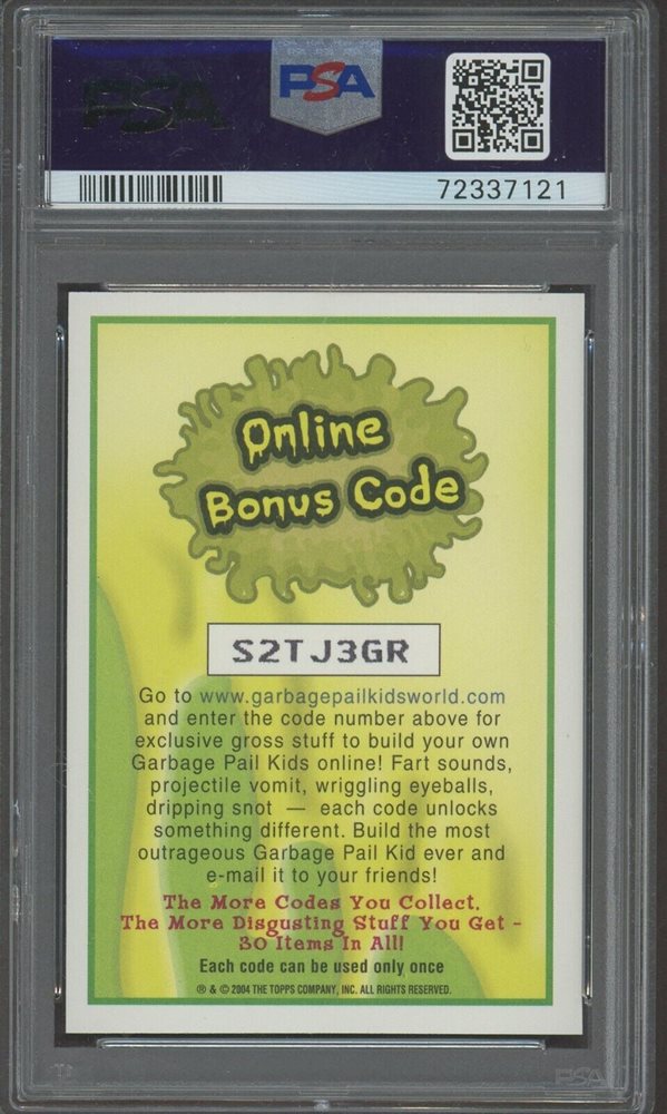 2004 Topps Garbage Pail Kids Stickers Series 2 Foil Stickers STCKRS.SER. 2 FOIL STCKRS. #F18b Kit Spit front