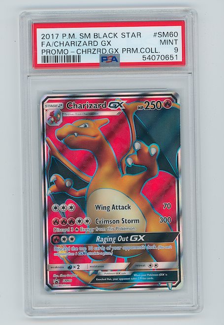 2017 Pokemon Charizard GX SM60 Holo Premium Black Star Promo