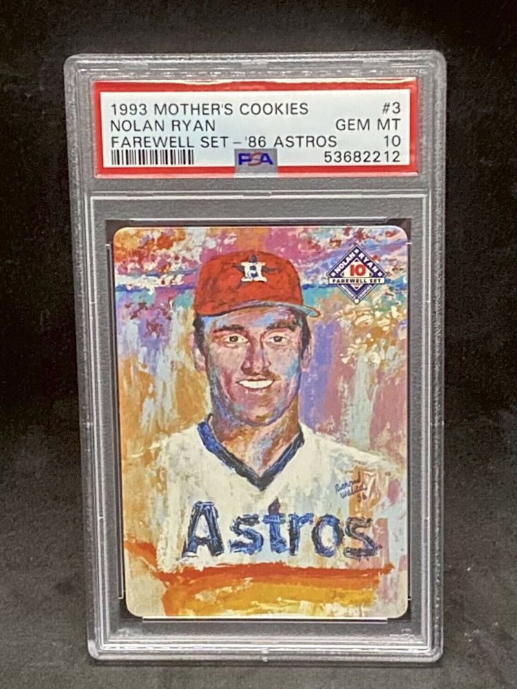 1993 Nolan Ryan Mother s Cookies 3 Farewell Set Graded