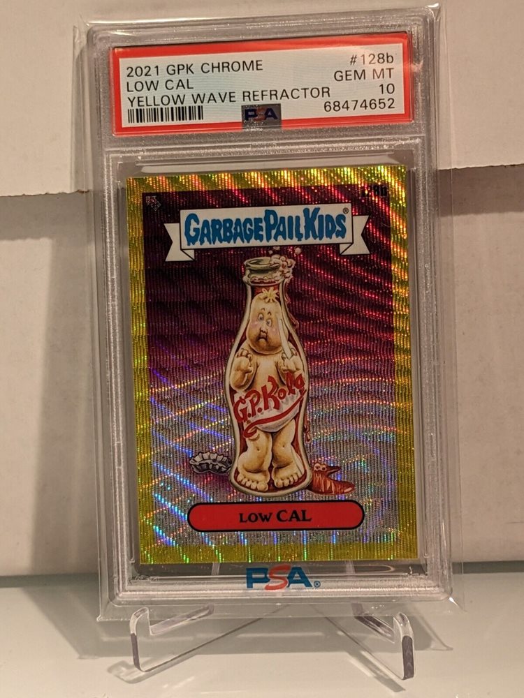 2021 Topps Garbage Pail Kids Chrome Refractor #128b Low Cal front