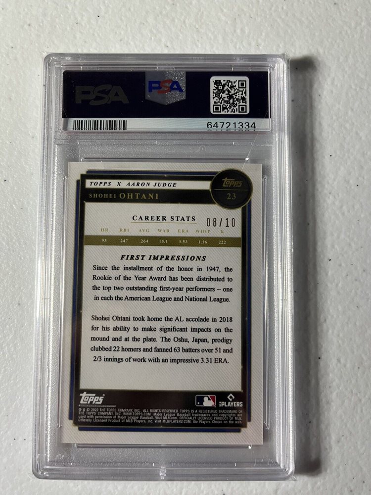2018 Bowman’s Best Shohei Ohtani #1 RC PSA 9 Mint Angels LA Dodgers MVP - Foto 14