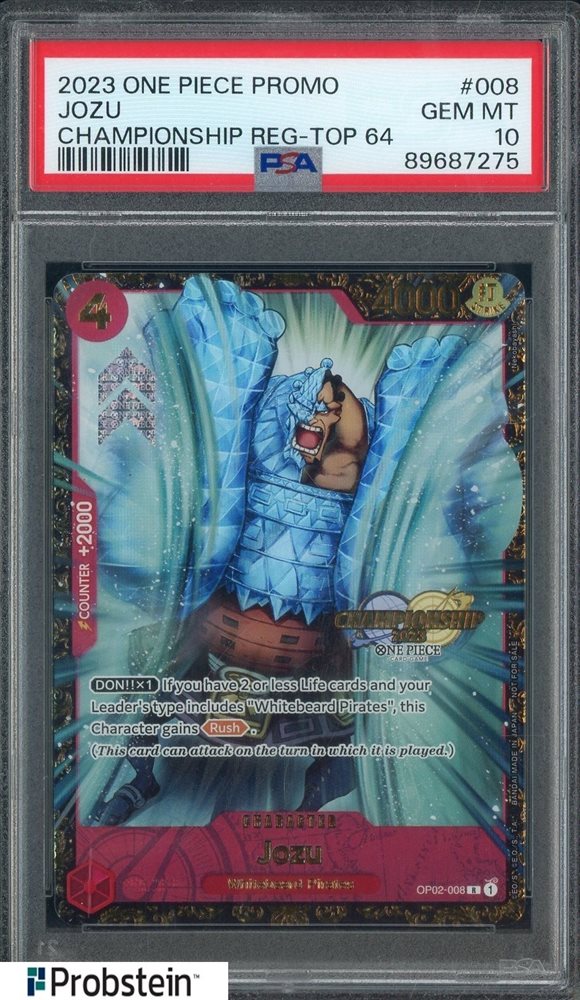 Auction Prices Realized Tcg Cards 2023 ONE PIECE PROMOS Jozu