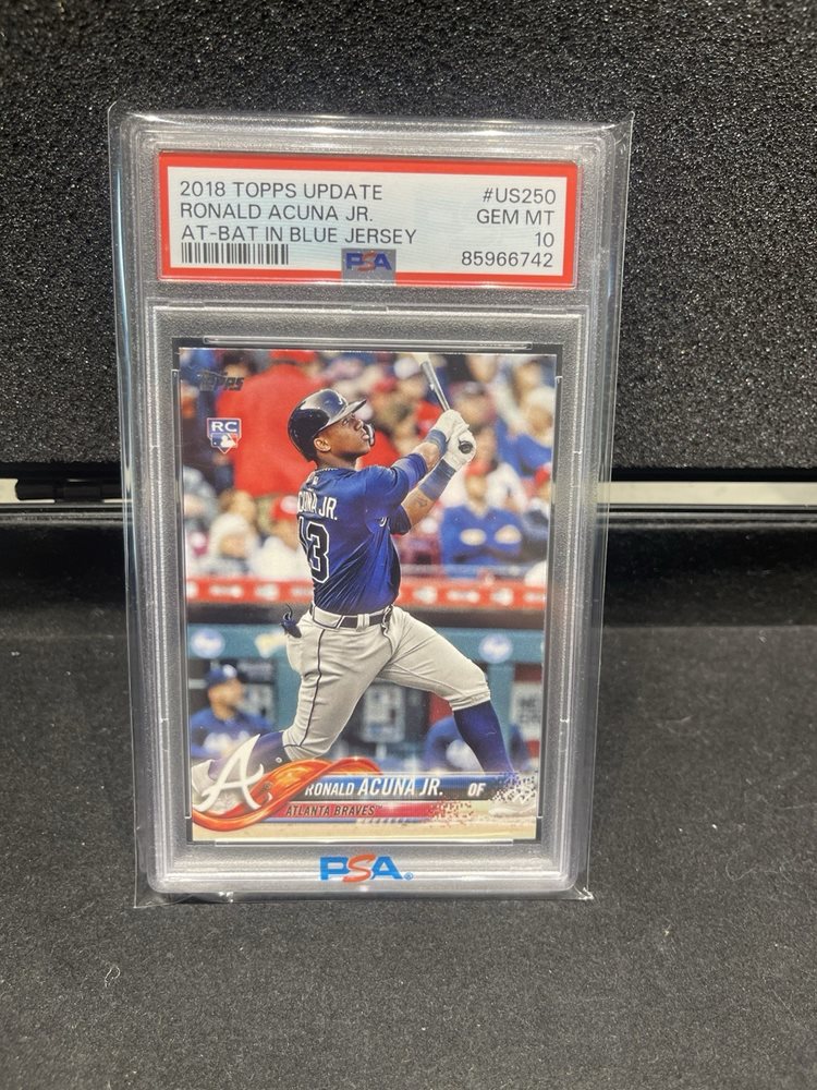 【PSA鑑定品】世界5枚_Ronald Acuna Jr. _直筆サイン Ronald Acuna Jr Signed 40 Hr 70 Sb Topps Now 927 Sealed On