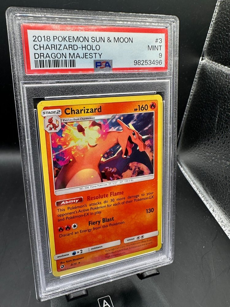 charizard pokemon card 3/70 PSA9 2018 Pokemon Charizard Reverse Foil - 3/70 main image 1
