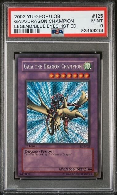 PSA9 遊戯王　旧アジア版　GAIA THE DRAGON CHAMPION PSA9 遊戯王 旧アジア版 GAIA THE DRAGON CHAMPION - メルカリ