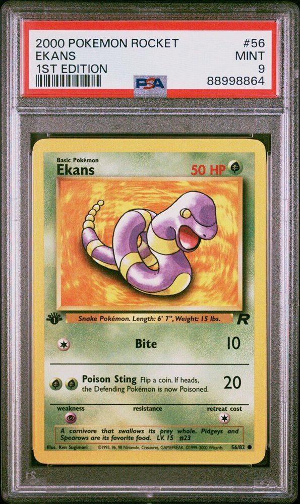 1995 ekans pokemon card value Amazon.com: Pokemon - Ekans (66) main image 0
