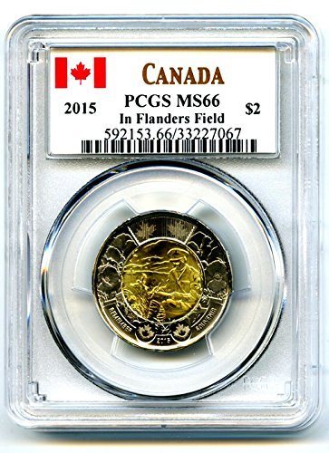 2015 Canada Remembrance Coin Pack In Flanders Fields and Poppy Toonie Quarter