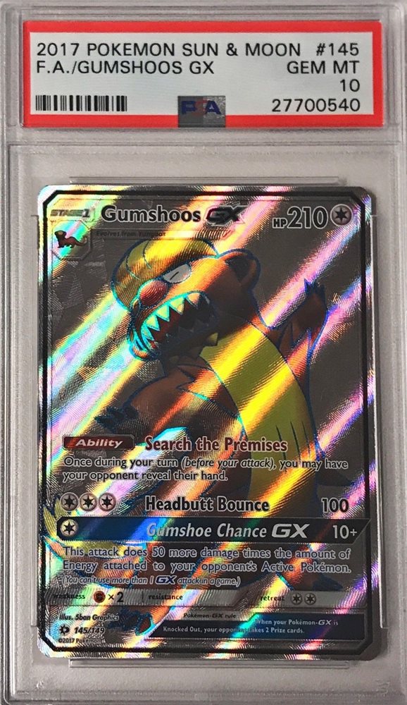 pokemon gumshoos card 153/132 / Illustration Rare Card Type / HP / Stage eBay Auction Item 282688410166 Tcg