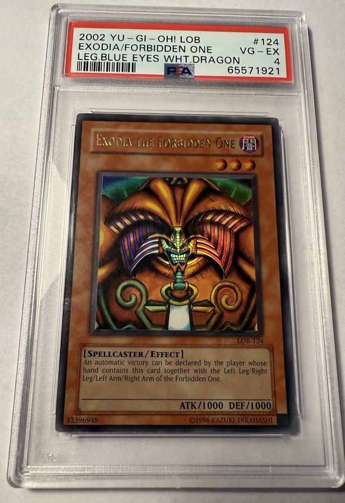 遊戯王　1999年 エクゾディア/フォービドゥン・ワン PSA 9 Auction Prices Realized Tcg Cards 1999 YU-GI-OH! JAPANESE