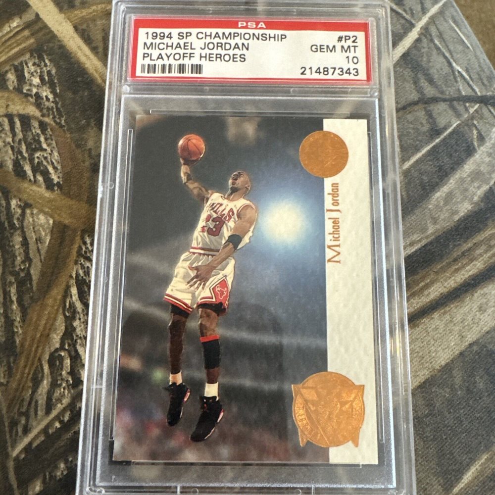 その他 SP Playoff Heroes Michael Jordan PSA 10 Upper Deck 1994-1995 Sp Championship Playoff Heroes #P2