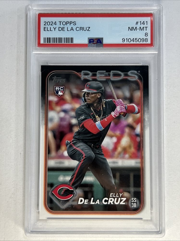 【貴重】_ＰSA9鑑定品_ELLY DE LA CRUZ_直筆オンカードサイン topps mlb エリー デラクルーズ オンカードサインカードELLY DE