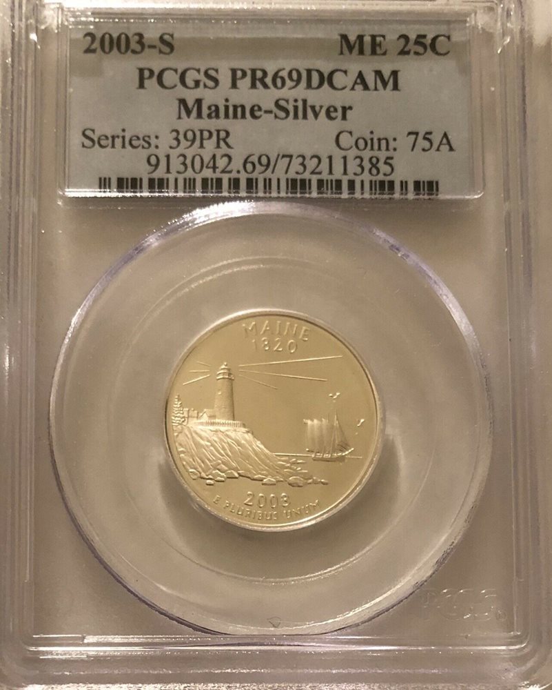 2003-S PCGS PR69DCAM Alabama SILVER Statehood Quarter