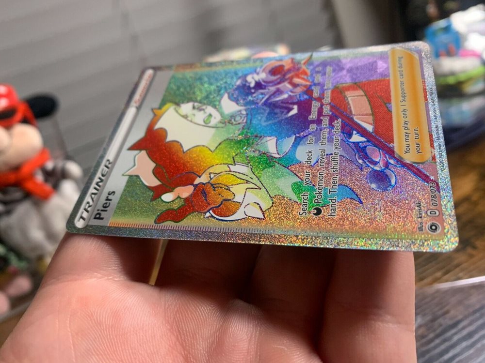 Pokemon Trainer Piers Full Art Secret Rare Rainbow Cham