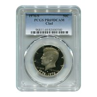 PCGS 1976-S PROOF Clad KENNEDY Half Dollar PR69 DCAM*Price Guide$50 USA Mint PF*
