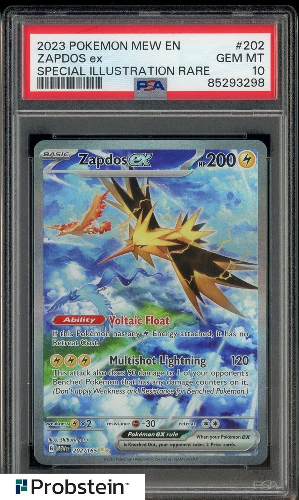 【PSA10】 ZAPDOS EX SPECIAL ART RARE PSA 10 Zapdos ex 204/165 SV2a SAR Special Art Rare 151 2023