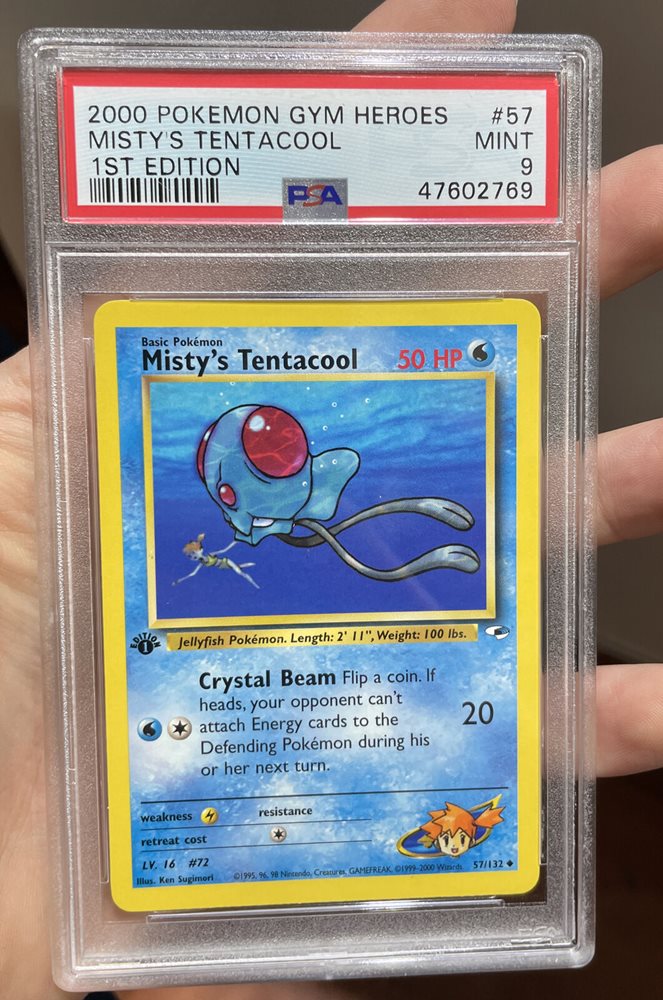 1995 tentacool pokemon card value eBay Auction Item 274745210911 TCG Cards 2000 Pokemon Gym Heroes