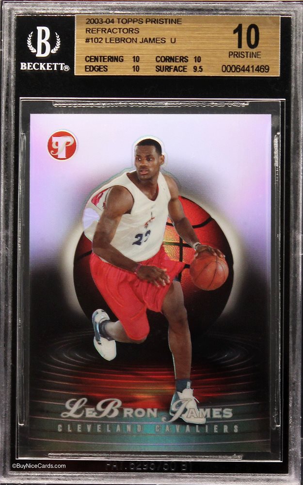 2003-04 Lebron James Topps Pristine Refractor U RC Rook 2003-04 Lebron James Topps Pristine Refractor U RC Rook