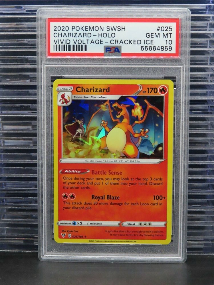 leon's charizard pokemon card Pokemon Card Charizard Leon 187/184 CHR s8b 2021 MINT Japanese q104