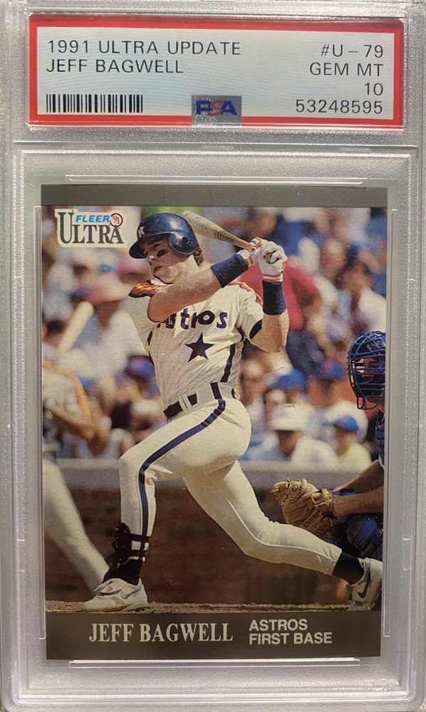 JEFF BAGWELL~HOUSTON ASTROS~1991 ULTRA UPDATE PSA-10 GEM-MT