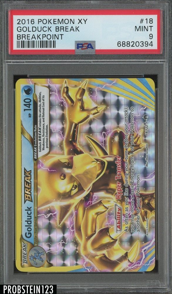 golduck break pokemon card value Golduck BREAK 18/122 BREAKPOINT Rare Holo Pokemon Card Near Mint