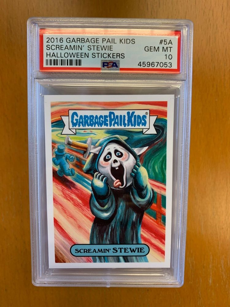 2016 Topps Garbage Pail Kids Halloween Stickers #5A Screamin' Stewie front