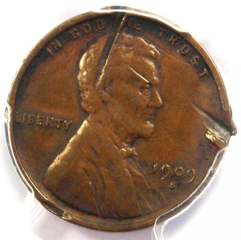 1909-S VDB Lincoln Wheat Cent 1C - PCGS XF Detail (Damage) Rare