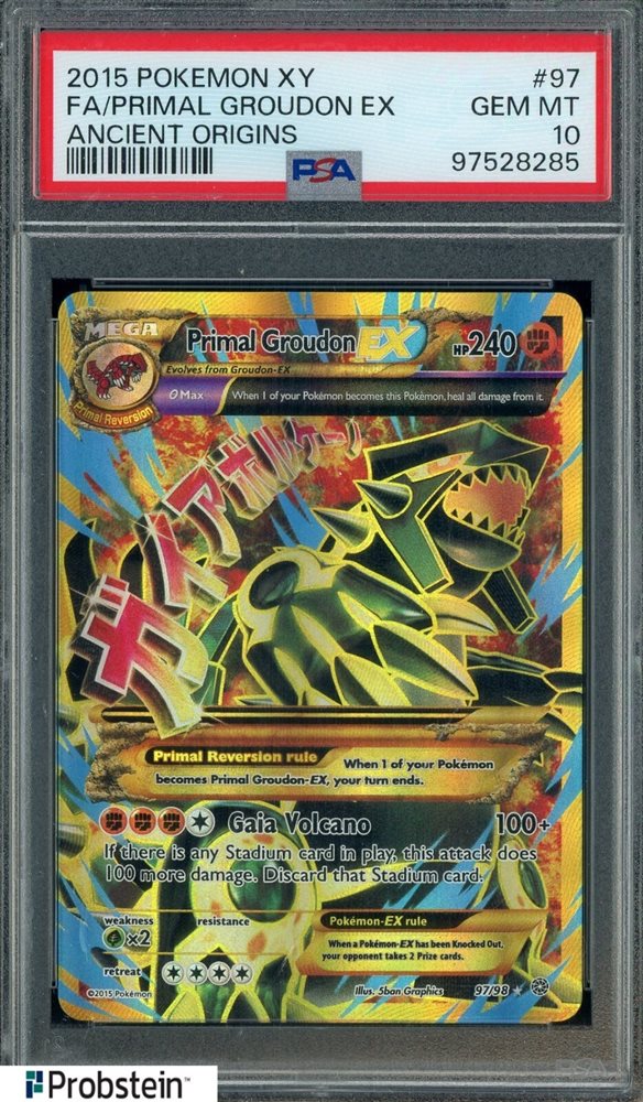 ゲンシグラードン PSA10 EX UR XY7 PRIMAL groudon Pokemon Card Primal Groudon EX 094/081 UR XY7 2015 Japanese