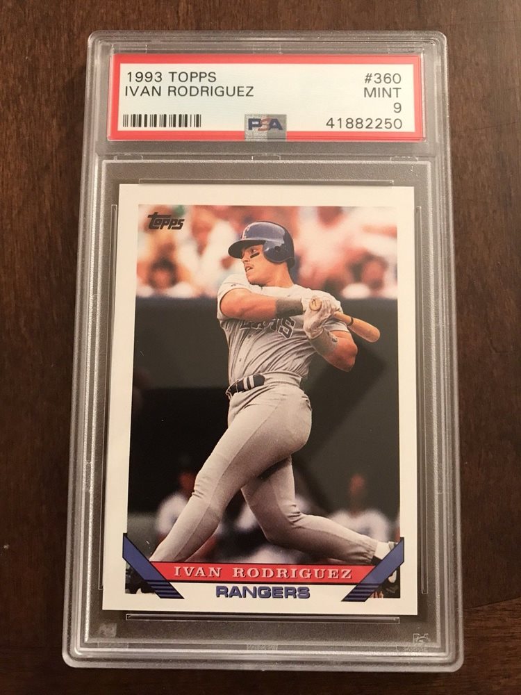 その他 1989 GRAND SLAM IVAN RODRIGUEZ PSA 9 1989 GRAND SLAM