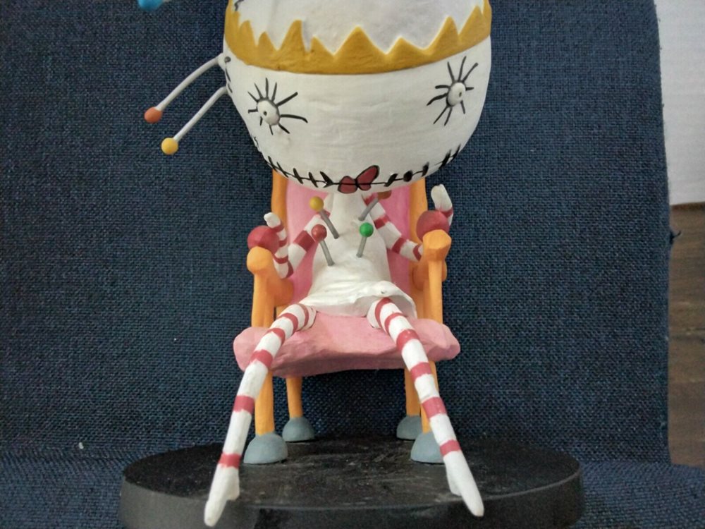 RARE Tim Burton's Pin Cushion Queen Figure 10" Tragic T