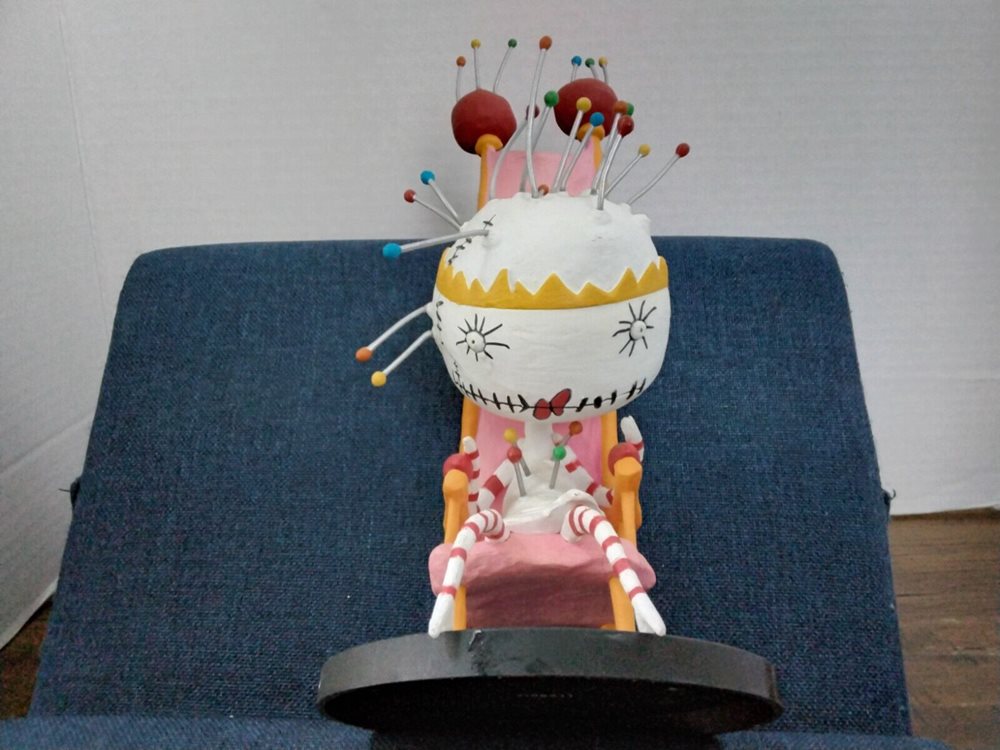 RARE Tim Burton's Pin Cushion Queen Figure 10" Tragic T