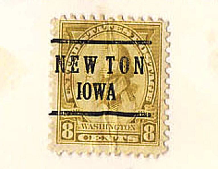US 1932 Newton Iowa Precancel Wash Bicentennial Stamp