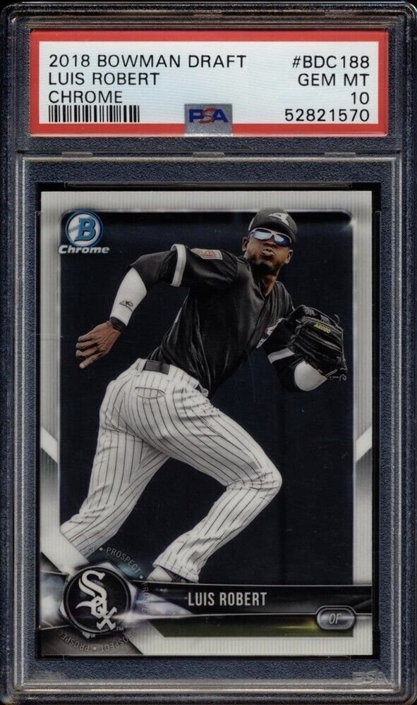 その他 2018 bowman luis robert psa10 2018 Bowman Draft Luis Robert Card, Chicago White Sox #BD