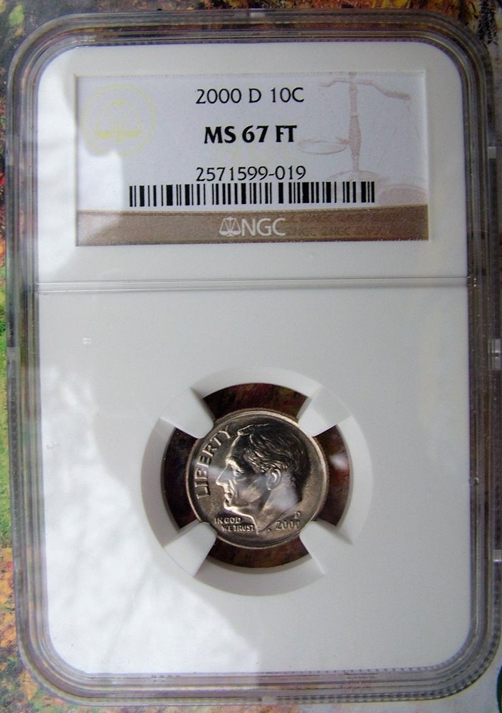 2018 D Roosevelt Dime 10c NGC MS 67 FT Full Torch