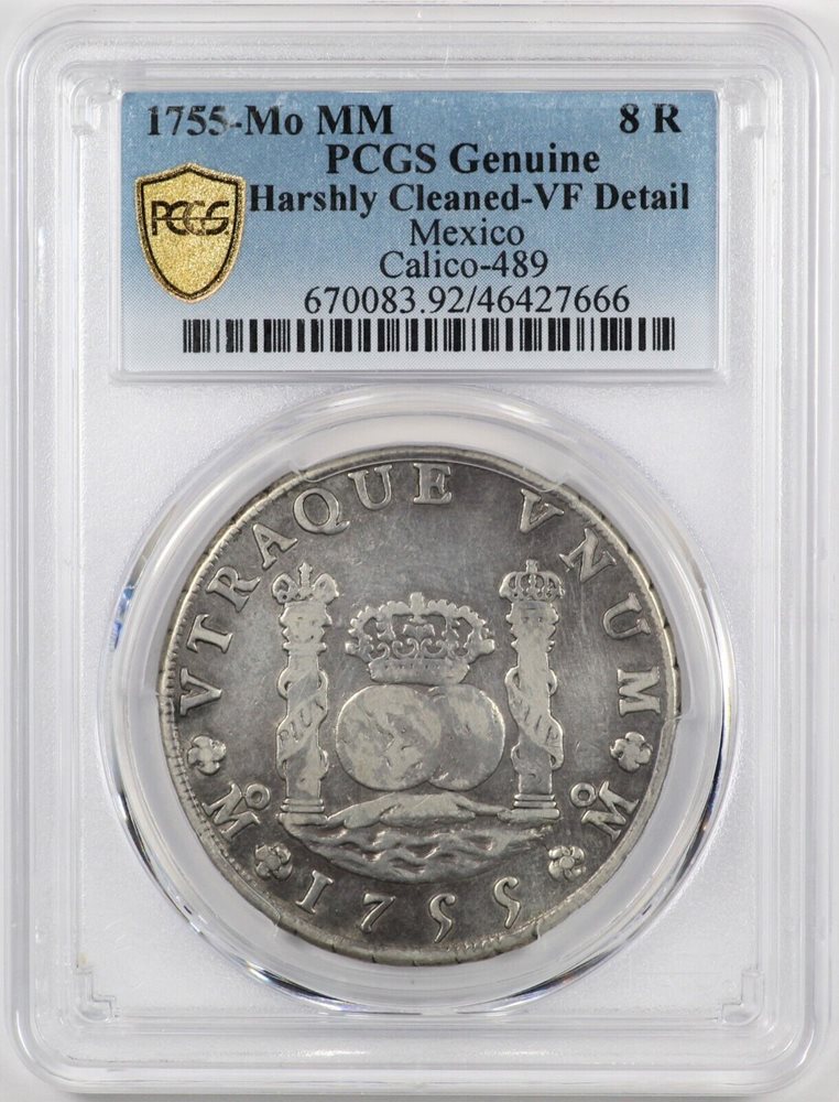 PCGS VF Det. 1755-Mo MM Mexico 8 Reales Silver 