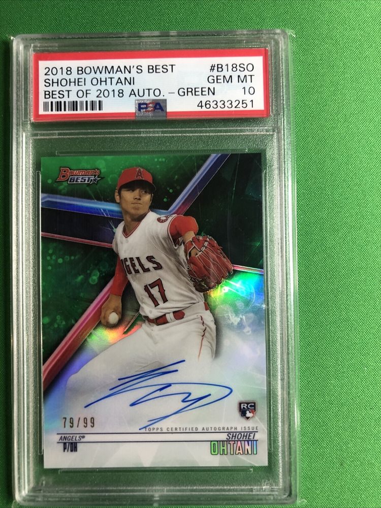 PSA9】2018 Bowman's Best Shohei Ohtani 1998 Best Performers 大谷