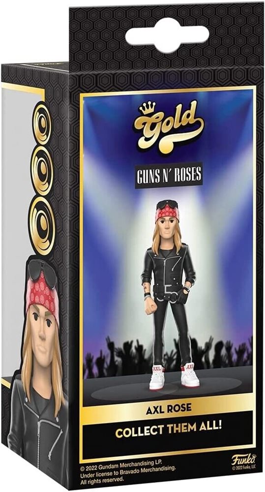 Funko Axl Rose From Guns & Roses Rock Legend Funko Gold