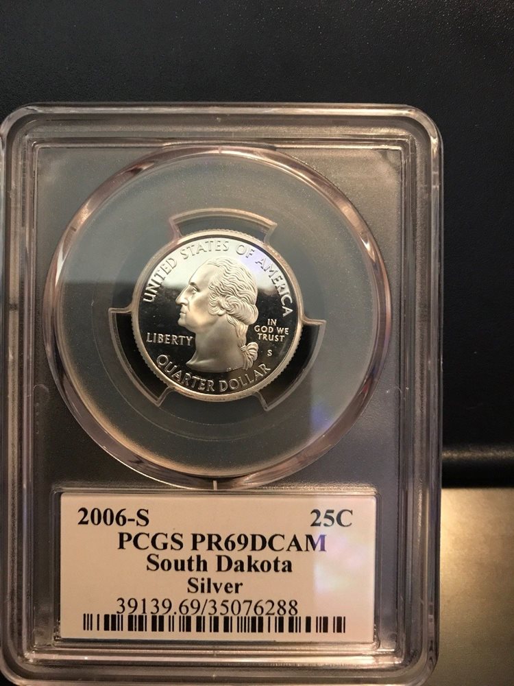 2006-S North Dakota Clad Proof State Quarter PCGS PR69DCAM State Flag