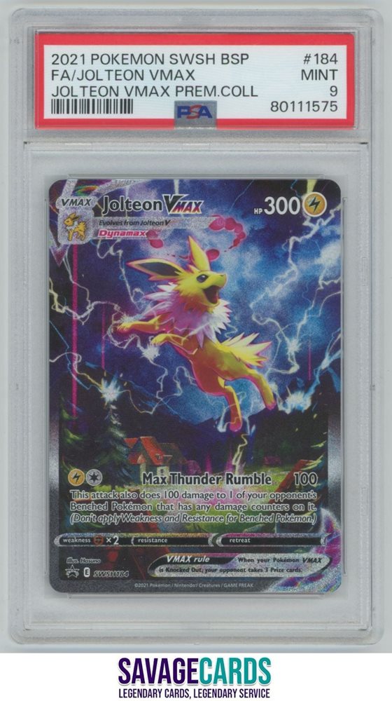 PSA10 サンダース VMAX SA JOLTEON VMAX PSA10 PSA 10 Jolteon VMAX Eevee Evolution Fight Winner 113 Chinese