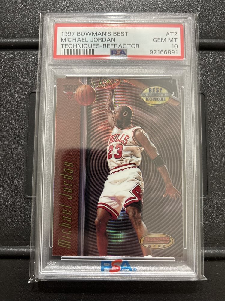 マイケルジョーダン 1997 Bowman's Refractor Michael Jordan 1997 Bowman's Best #96 Best Performance - Refractor