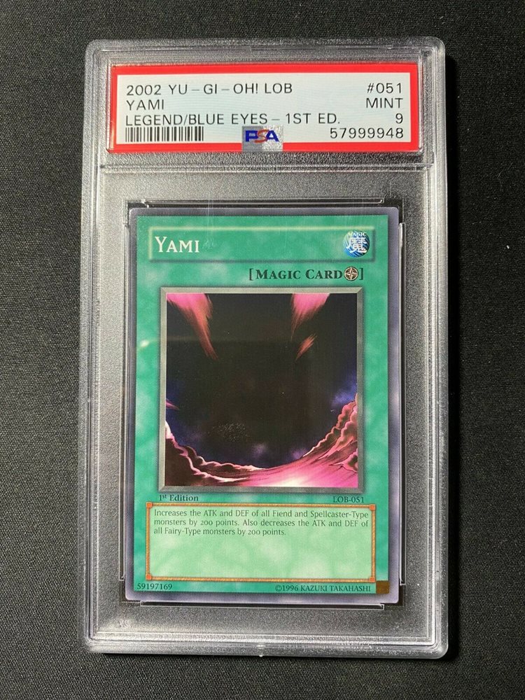 Yami PSA 10 Yugioh Legend of Blue Eyes LOB 1st Ed #051 GEM