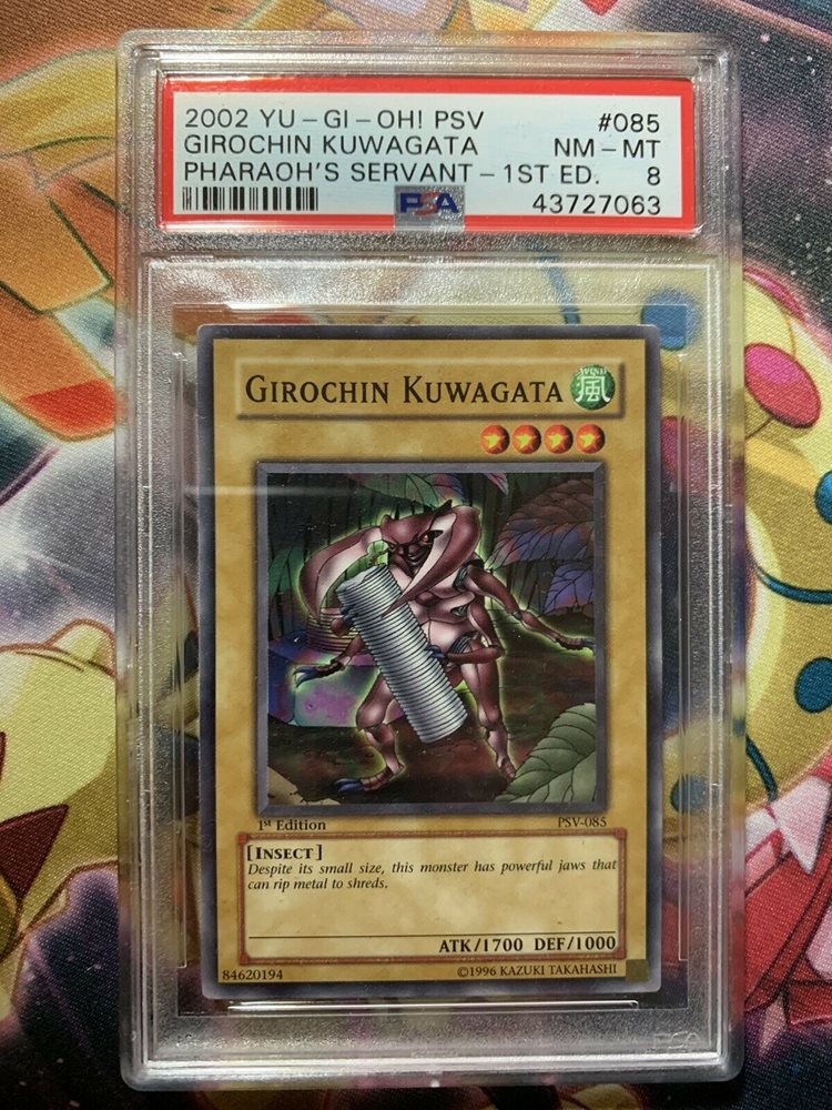 Carta Yu-Gi-Oh! Girochin Kuwagata - Edición Ilimitada - Pharaohs Servant - Monstruo Insecto