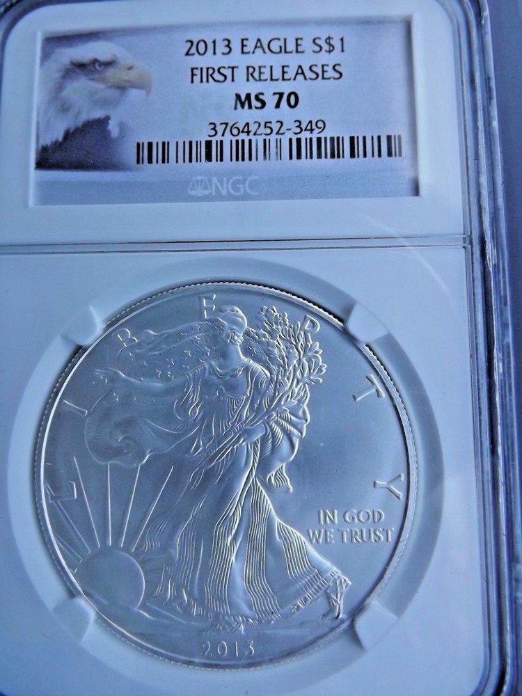 ★PCGS★最高鑑定★2013 w MS70 SP70 アメリカ イーグル 2013 Silver Eagle First Strike PCGS MS-70, MS70 - PCGS