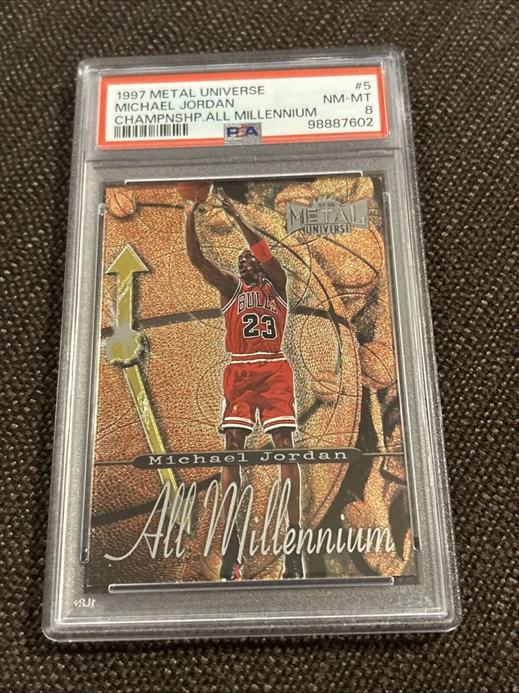 人気1997-98 l Universe PSA 8マイケル・ジョーダン Auction Prices Realized Basketball Cards 1997 METAL UNIVERSE